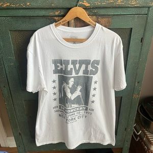 Elvis Presley Poster Classic Fit Cotton Crew Tee